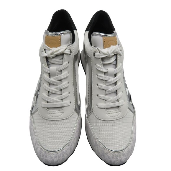 MICHAEL KORS MADDY Two-Tone Logo Trainer Sneakers - Picture 2 of 6